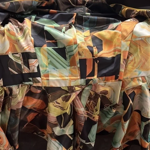 RARE Ted Baker Black Wool Cashmere Blend Peplum Sollel Coat - Picture 13 of 13